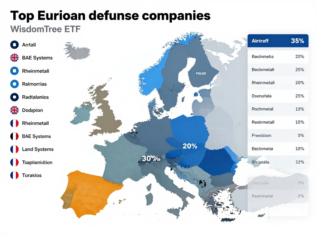 Zusammensetzung WisdomTree Europe Defence ETF: Top Holdings und Sektoren